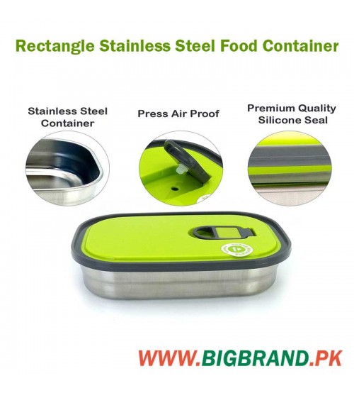 Rectangle Stainless Steel Food Container Lunch Box